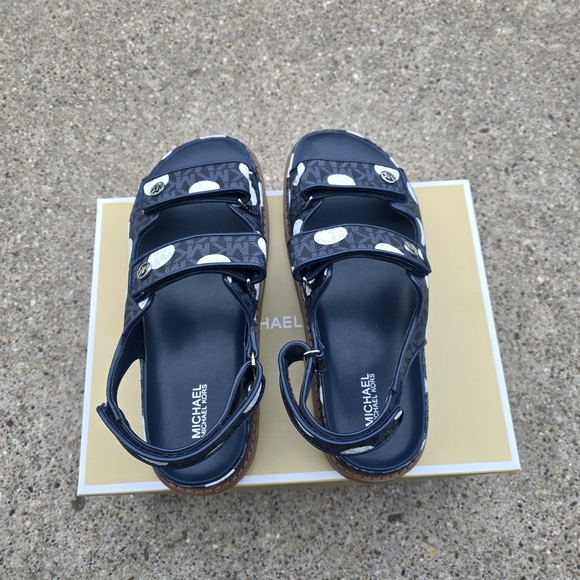 Michael Kors  Polka Dot Signature Sandals Women Size 8 - Picture 7 of 10